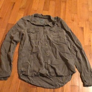 Army Green Button Up